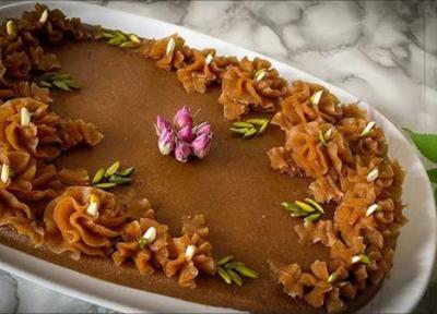 طرز تهیه حلوای اوماج با شیره انگور